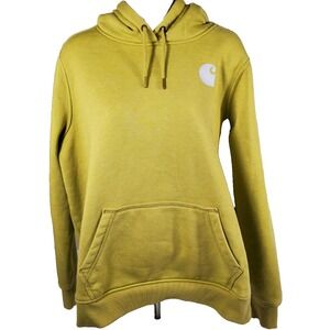 Carhartt‎ Women's Green Hoodie Size  L (!2-14)  Relaxed Fit Hooded Sweatshirt